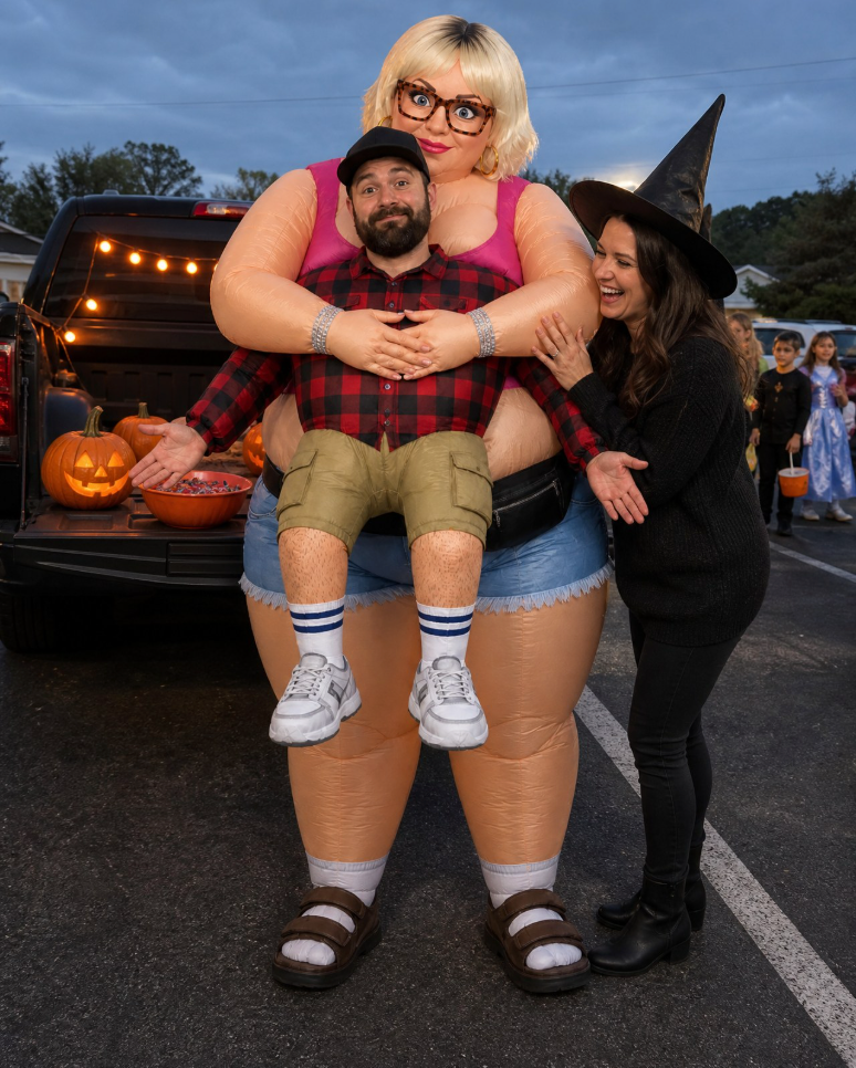 Wife Grab Inflatable Costume